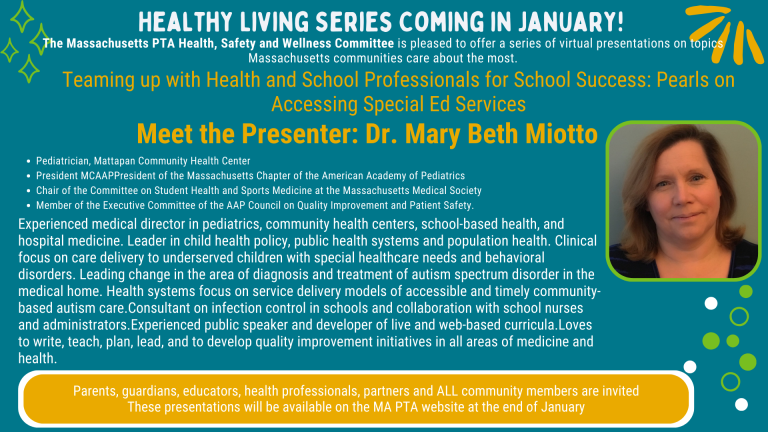 Meet the Presenter Miotto January Healthy Living Workshops Banner Size